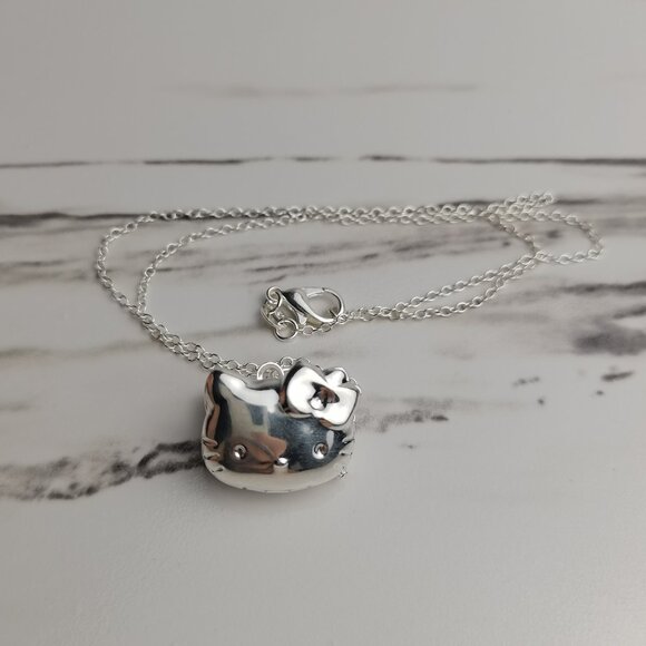 Hello Kitty Jewelry - Cute Hello Kitty Necklace In Silver